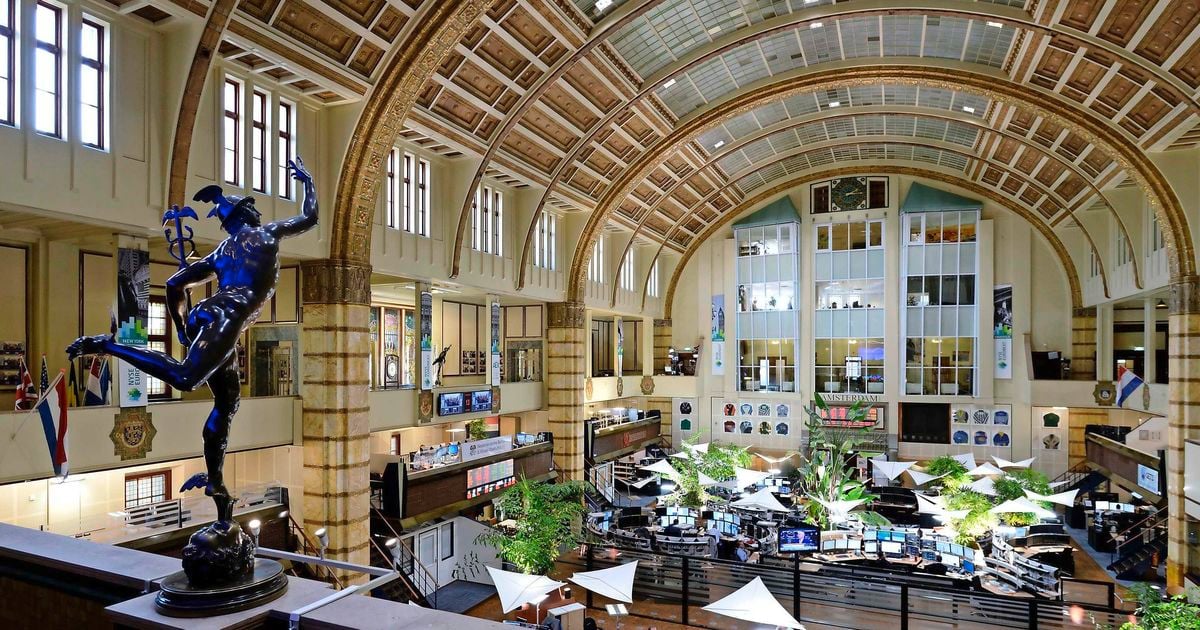Trading hall interior at Beursplein 5, Amsterdam